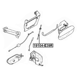 Cable Pull Door Release - FEBEST 19104E39R