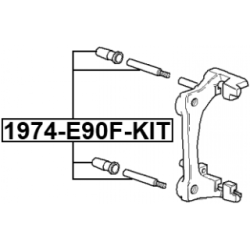 Guide Bolt Brake Caliper - FEBEST 1974E90FKIT
