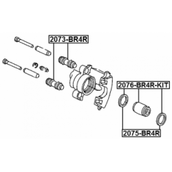 Bellow Brake Caliper Guide - FEBEST 2073BR4R