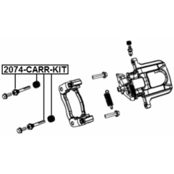 Guide Bolt Brake Caliper - FEBEST 2074CARRKIT