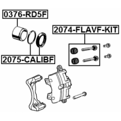 Guide Bolt Brake Caliper - FEBEST 2074FLAVFKIT