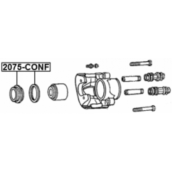 Repair Kit Brake Caliper - FEBEST 2075CONF