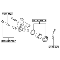 Spring Disc Brake Pad - FEBEST 2103001