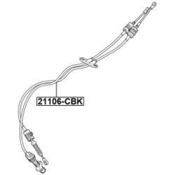 Cable Pull Manual Transmission - FEBEST 21106CBK