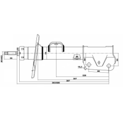 Shock Absorber - FEBEST 21110004FL