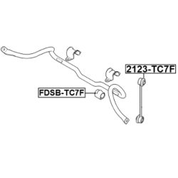 Link Coupling Rod Stabiliser Bar - FEBEST 2123TC7F