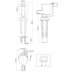 Ignition Coil - FEBEST 21640001