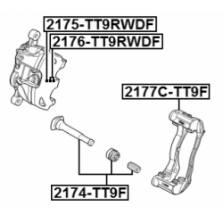 Brake Caliper Bracket Set - FEBEST 2177CTT9F