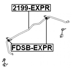 Stabiliser Bar Suspension - FEBEST 2199EXPR