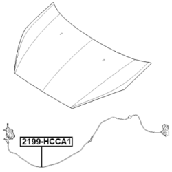 Bonnet Cable - FEBEST 2199HCCA1
