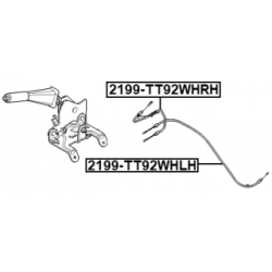 Cable Pull Parking Brake - FEBEST 2199TT92WHLH