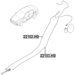 Cable Repair Kit Tailgate - FEBEST 22102H0