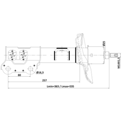 Shock Absorber - FEBEST 22110003FR