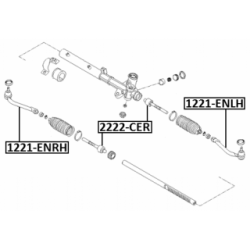 Inner Tie Rod - FEBEST 2222CER