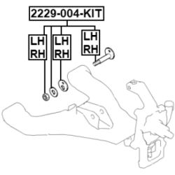 Camber Correction Screw - FEBEST 2229004KIT