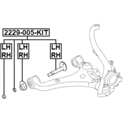 Camber Correction Screw - FEBEST 2229005KIT