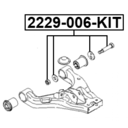 Camber Correction Screw - FEBEST 2229006KIT