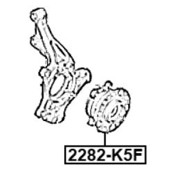 Wheel Hub - FEBEST 2282K5F