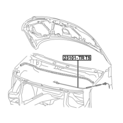 Bonnet Cable - FEBEST 23101TRT5