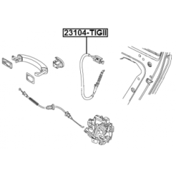 Cable Pull Door Release - FEBEST 23104TIGII