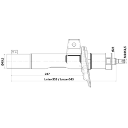 Shock Absorber - FEBEST 23110003F