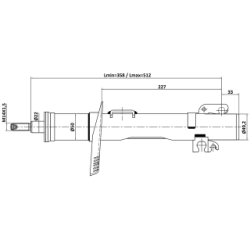 Shock Absorber - FEBEST 23110004F