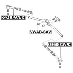 Tie Rod End - FEBEST 2321SAVLH