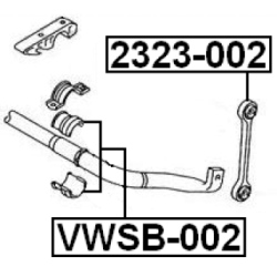 Link Coupling Rod Stabiliser Bar - FEBEST 2323002