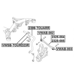 Control Trailing Arm Wheel Suspension - FEBEST 2325005