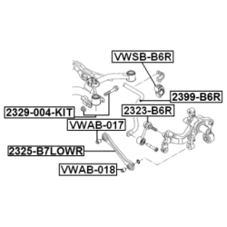 Camber Correction Screw - FEBEST 2329004KIT
