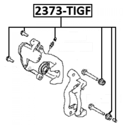 Bellow Brake Caliper Guide - FEBEST 2373TIGF