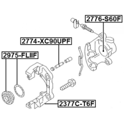 Brake Caliper Bracket Set - FEBEST 2377CT6F