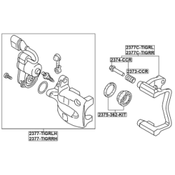 Brake Caliper - FEBEST 2377TIGRLH