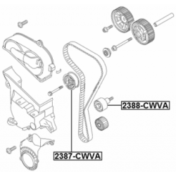 Deflection Guide Pulley Timing Belt - FEBEST 2388CWVA