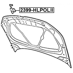 Bonnet Lock - FEBEST 2399HLPOLII