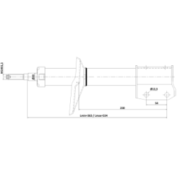 Shock Absorber - FEBEST 24110002F