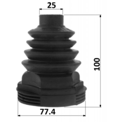 Bellow Drive Shaft - FEBEST 2415LAGIIT