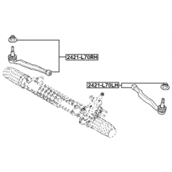 Tie Rod End - FEBEST 2421L70RH