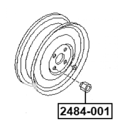 Wheel Stud - FEBEST 2485B001