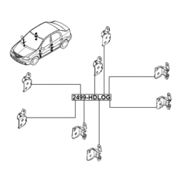 Door Hinge - FEBEST 2499HDLOG