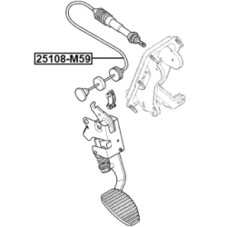 Cable Pull Clutch Control - FEBEST 25108M59