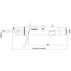 Shock Absorber - FEBEST 25110010FL