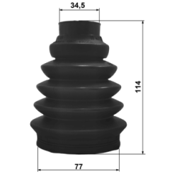 Bellow Kit Drive Shaft - FEBEST 2517PC3