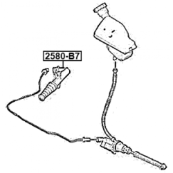 Slave Cylinder Clutch - FEBEST 2580B7