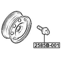 Wheel Stud - FEBEST 2585B001