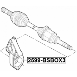 Packing Plate Drive Shaft Flange - FEBEST 2599BSBOX3