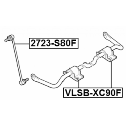 Link Coupling Rod Stabiliser Bar - FEBEST 2723S80F