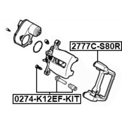 Brake Caliper Bracket Set - FEBEST 2777CS80R