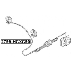 Bonnet Cable - FEBEST 2799HCXC90