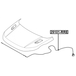 Bonnet Cable - FEBEST 29101RRE